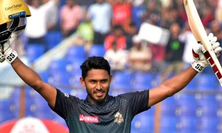 তামিমের ঝোড়ো সেঞ্চুরি